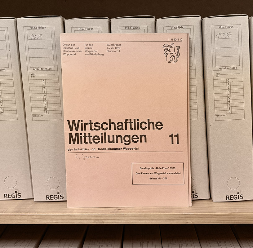 Die Bergische Wirtschaft vor 50 Jahren